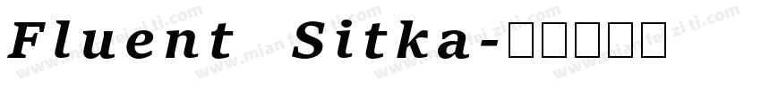 Fluent Sitka字体转换
